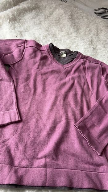 Pull fin en V mauve Tape à l’œil 10 ans