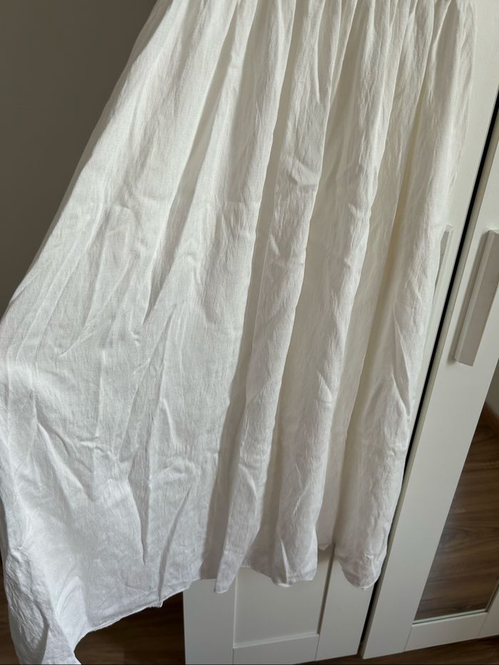 Robe blanche longue unie d’été Évasée Neuve New Collection Taille Unique - photo numéro 2