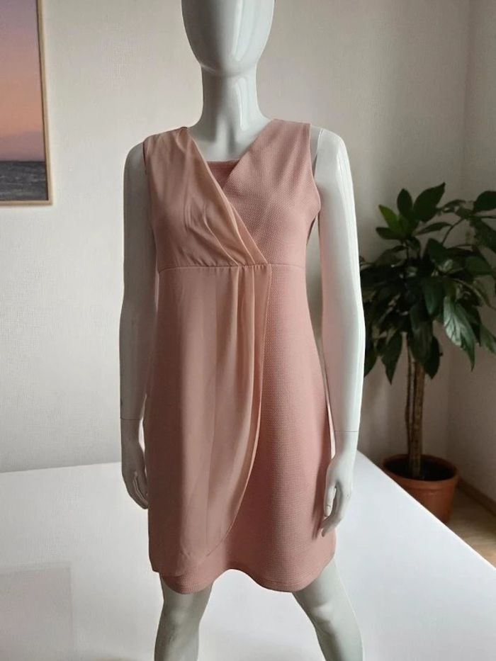 Robe scuba rose pâle