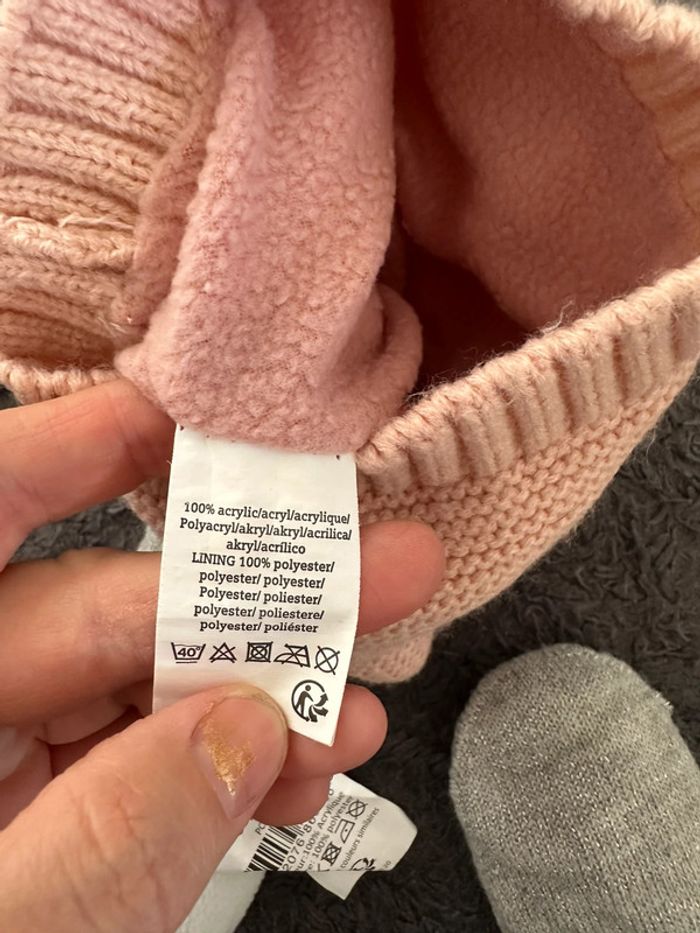 Ensemble bonnet et moufle petits cailloux - photo numéro 5