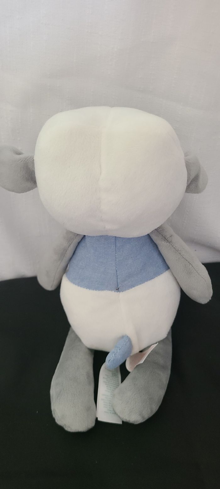 Peluche mouton OBAIBI gris blanc bleu étoile 33 cm - photo numéro 5