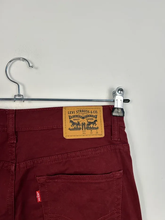 Jean Levi's Homme Bordeaux W33 L28 | 511 Slim | Très Bon État | BP196 - photo numéro 4