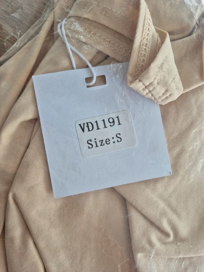 Robe Longue à nouer Femme Crème - photo numéro 3