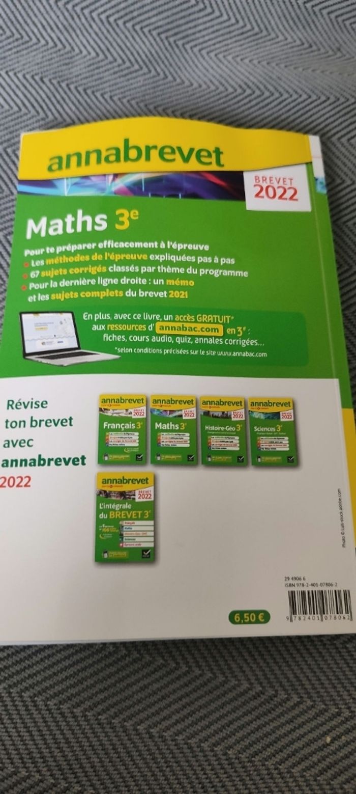 Annabrevet  maths 2022 - photo numéro 6