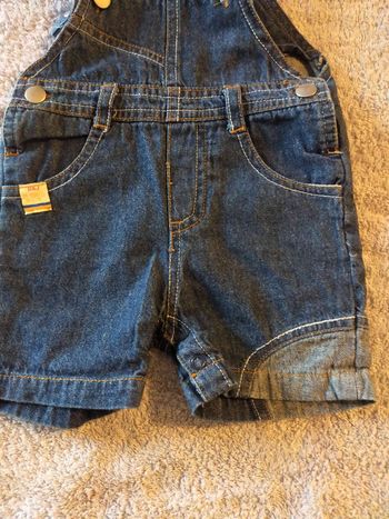 Salopette short bébé garçon