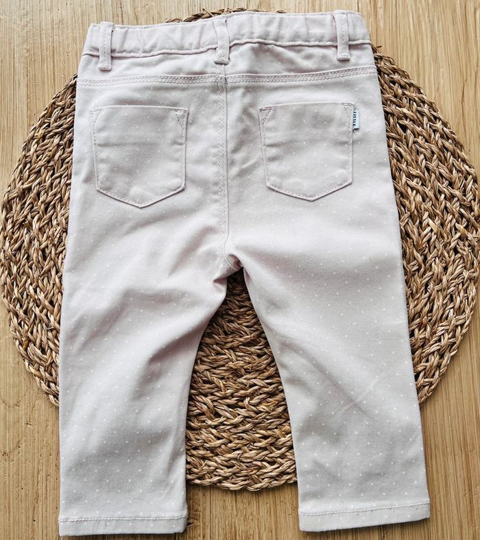Pantalon jean rose à pois TEX - photo numéro 3