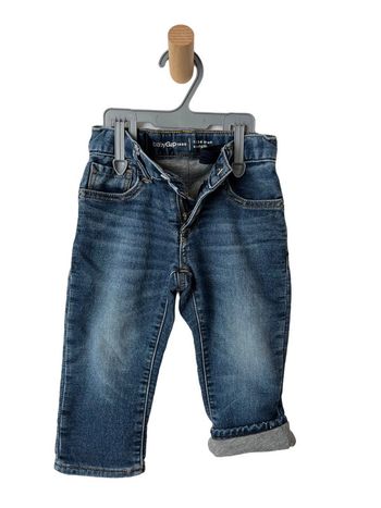 Pantalon doublé bleu denim - baby Gap 18-24 mois