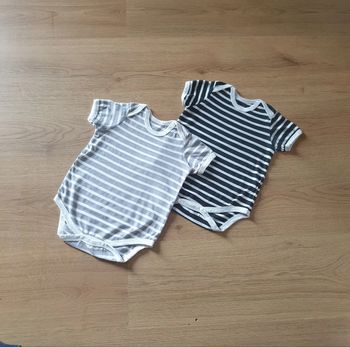 🩶 Lot de 2 bodies MC 18 mois 80 cm #emyfleury_18moismixte