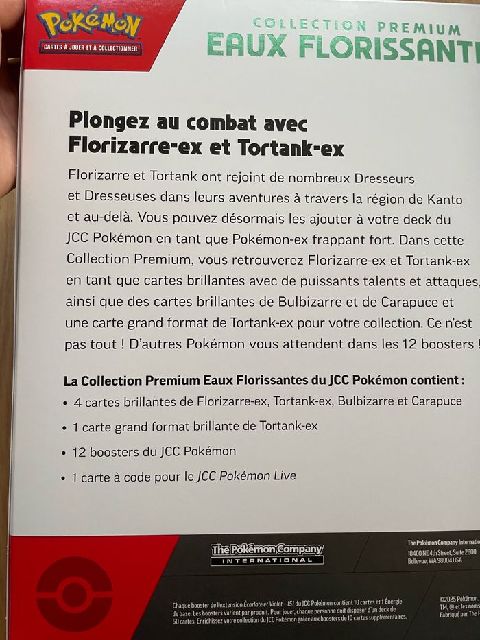Pokemon 151 - Coffret collection premium Eaux florissantes  - FR et scellé - photo numéro 7