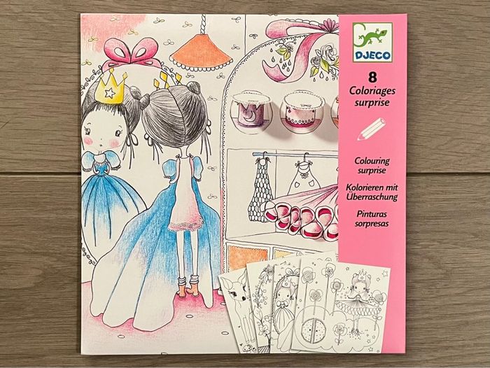 8 Coloriages surprise Les Petites Portes de Pupi DJECO 6+