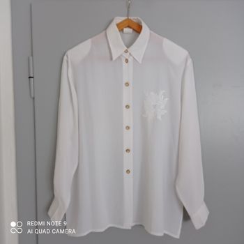 Chemisier blanc t42 vintage