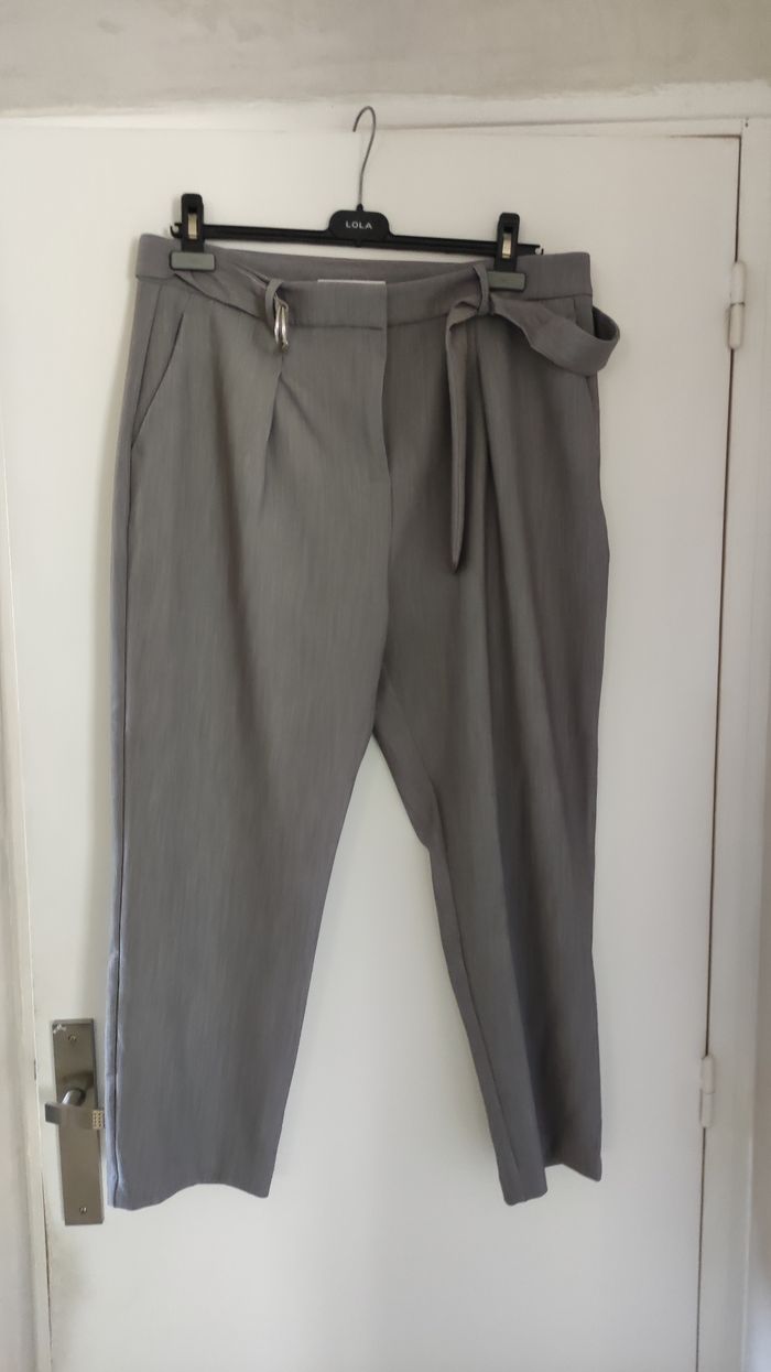 Pantalon femme Promod taille 42 couleur gris - photo numéro 8