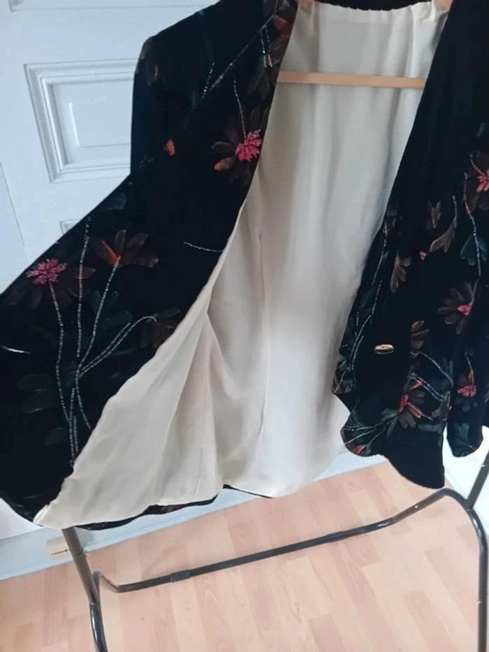 Veste en velours brodée - Vintage - photo numéro 5