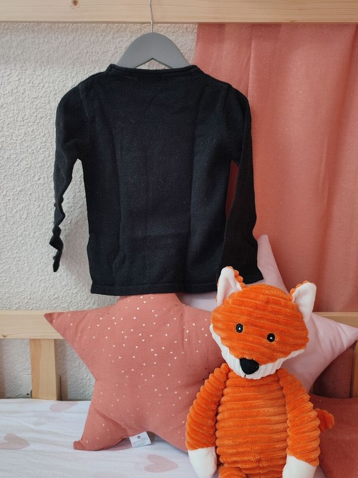 Pull noir avec sequins - Chat - 3 ans - Très bon état - In extenso - photo numéro 4