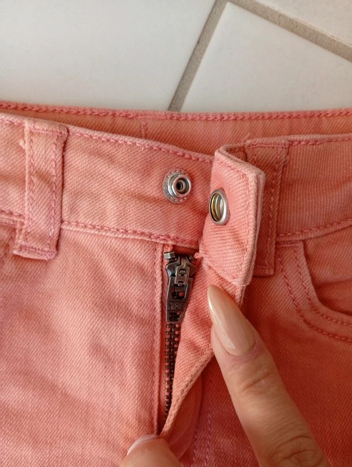 Short en jean rose Petit Bateau taille 5ans - photo numéro 4