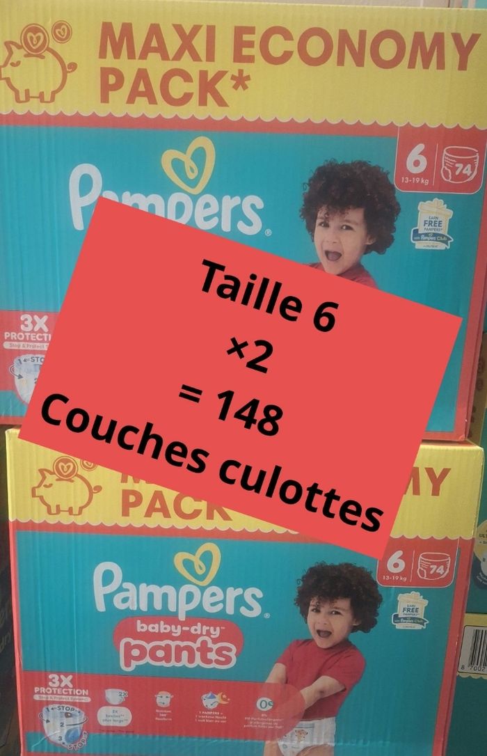 Pampers taille 6 pants