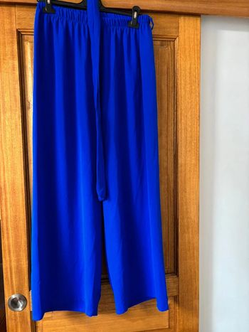 Pantalon fluide bleu
