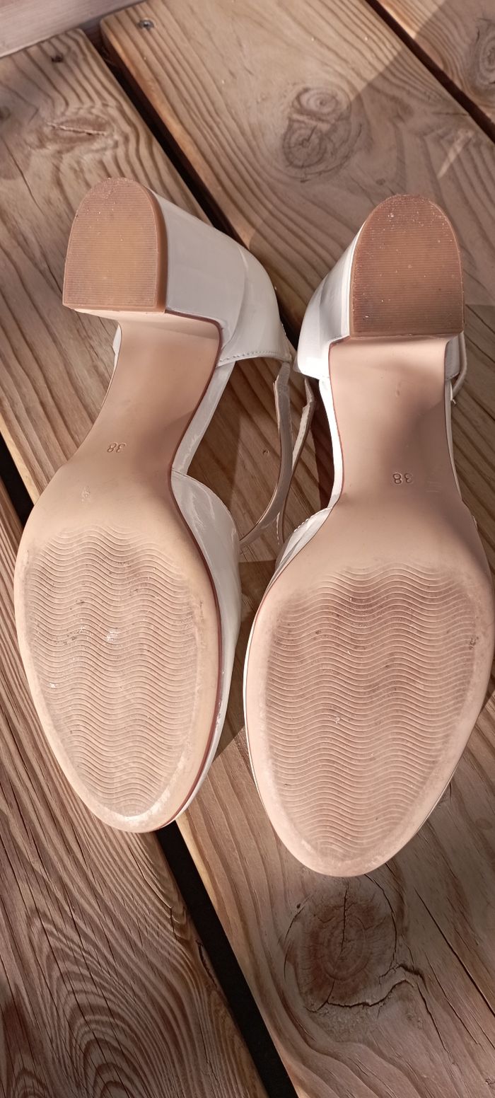 Chaussures femme couleur blanc à talon - photo numéro 8