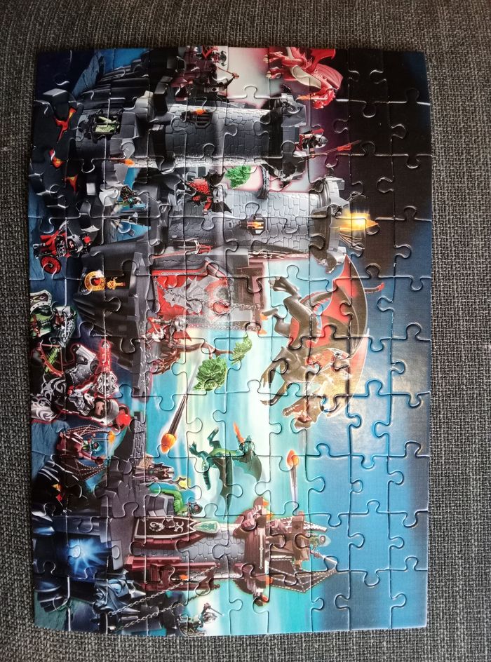 Puzzle Playmobil x4, chantier, chevalier, safari, pompier - photo numéro 8