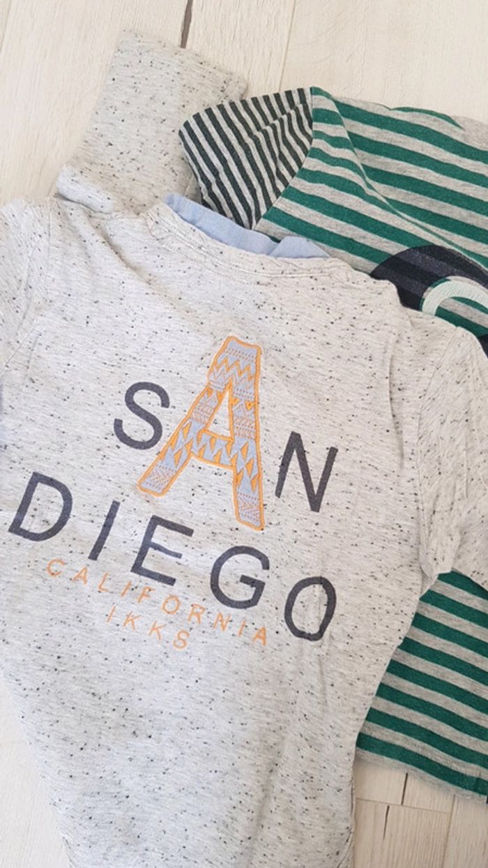 Lot de 2 tee shirts mi saison garçon 6ans ikks - photo numéro 7