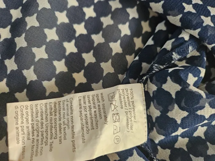 MS Mode blouse en voile bleu taille 48 - photo numéro 7