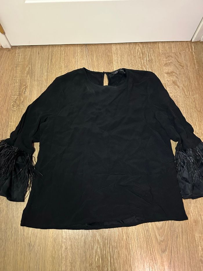 Top plumes manches Zara