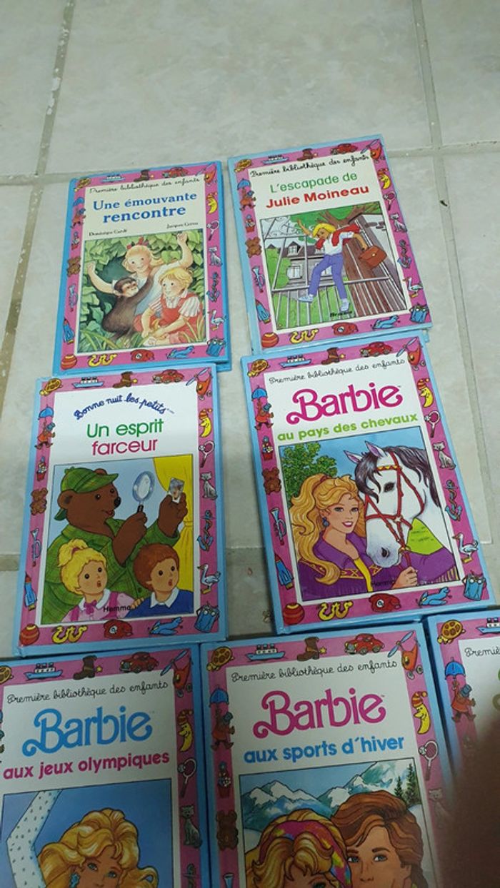 6 livres barbie et autres première bibliothèque enfant - photo numéro 3
