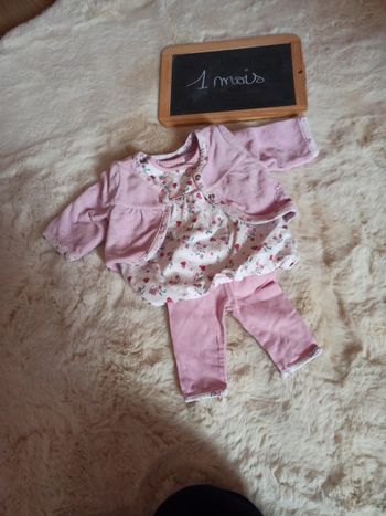 Ensemble fille 1mois