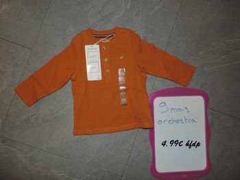 tee shirt orchestra taille 9 mois neuf