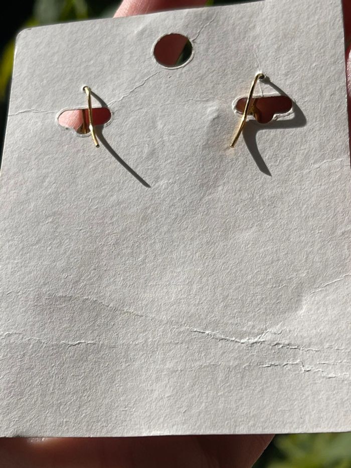 Vintage 90’s boucles d’oreilles cactus stylisés jamais portées - photo numéro 4