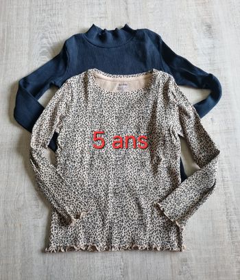 Lot de 2 tee shirts manches longues