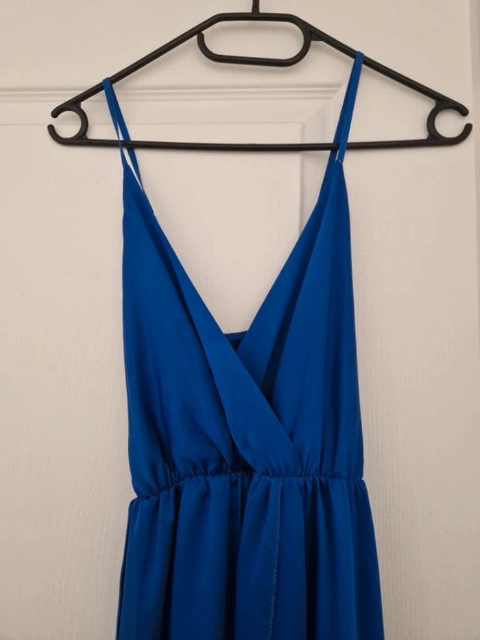 Robe de soirée satin bleu royal T36 - photo numéro 11