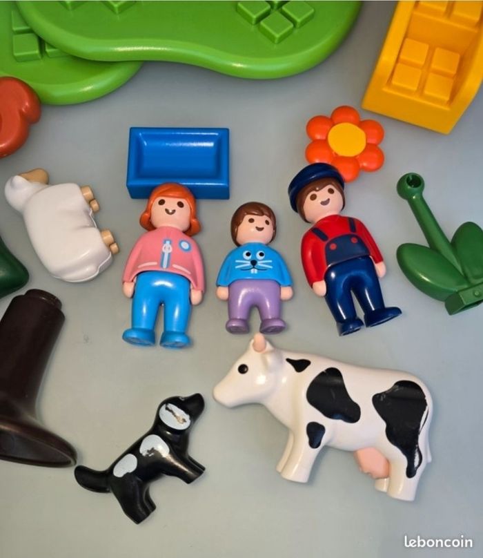 123 playmobil 6788 Famille avec Animaux Prairie complet - photo numéro 3