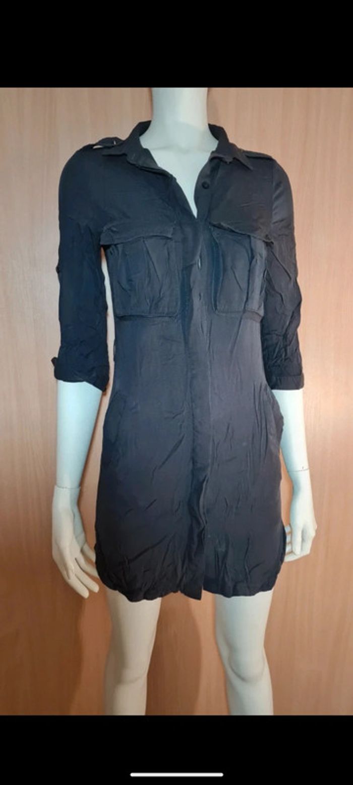 Robe Tunique chemise Jennyfer gris foncé