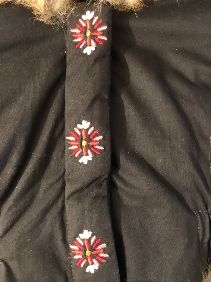 NEUF étiquette Catimini fille parka marron  manteau zippé capuche fourrure 12 mois lot SOP77 - photo numéro 3