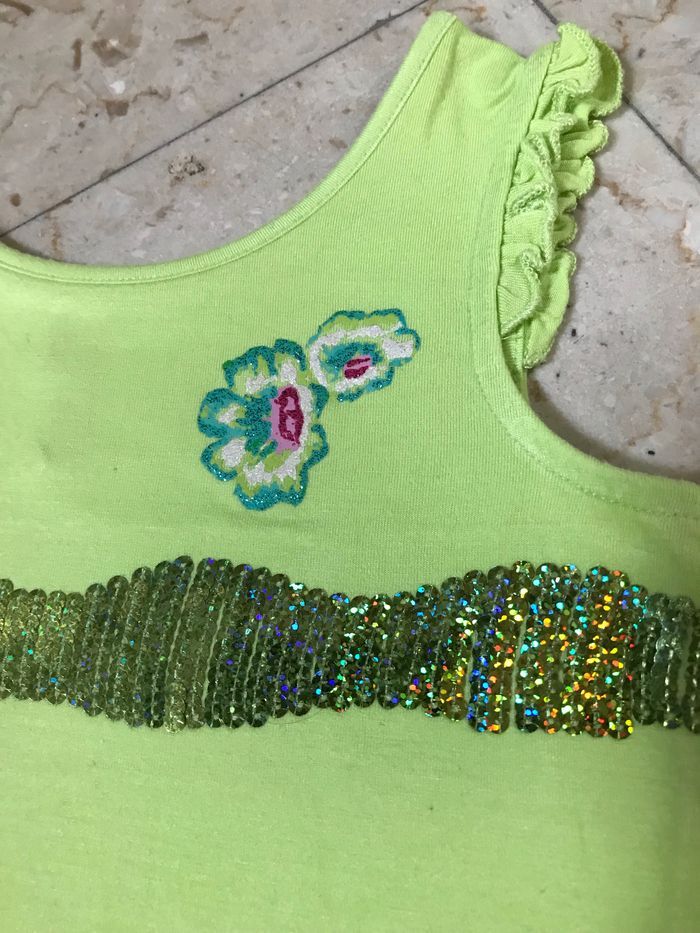 Débardeur vert amande 8 ans - photo numéro 2