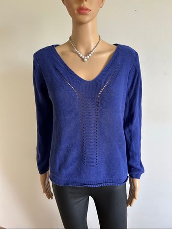 Pull bleu à manches longues Captain Tortue taille M TBE