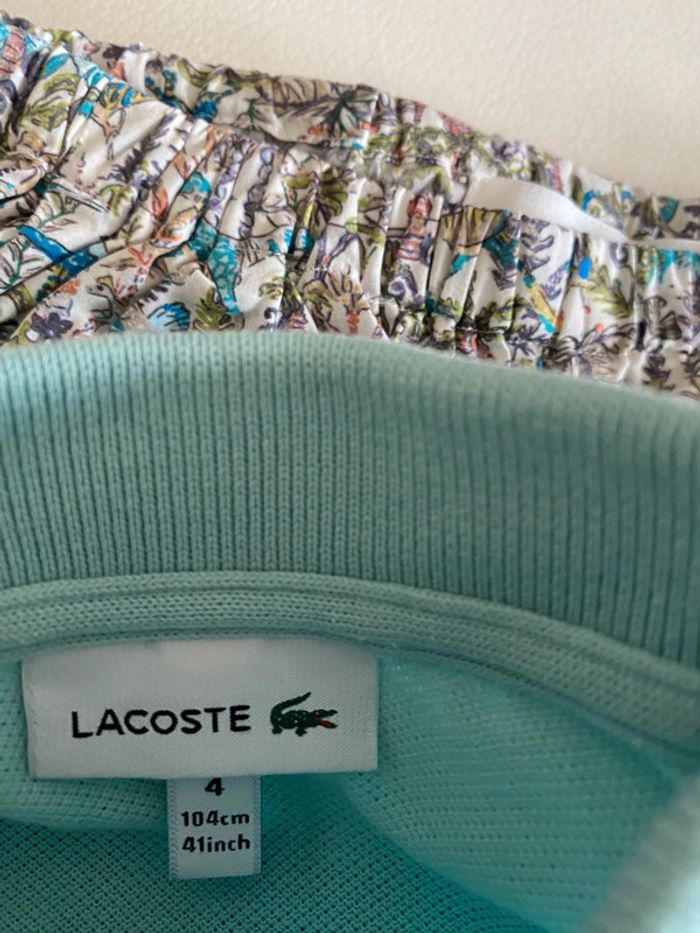 Ensemble polo Lacoste et pantalon liberty Bonpoint 4 ans - photo numéro 4