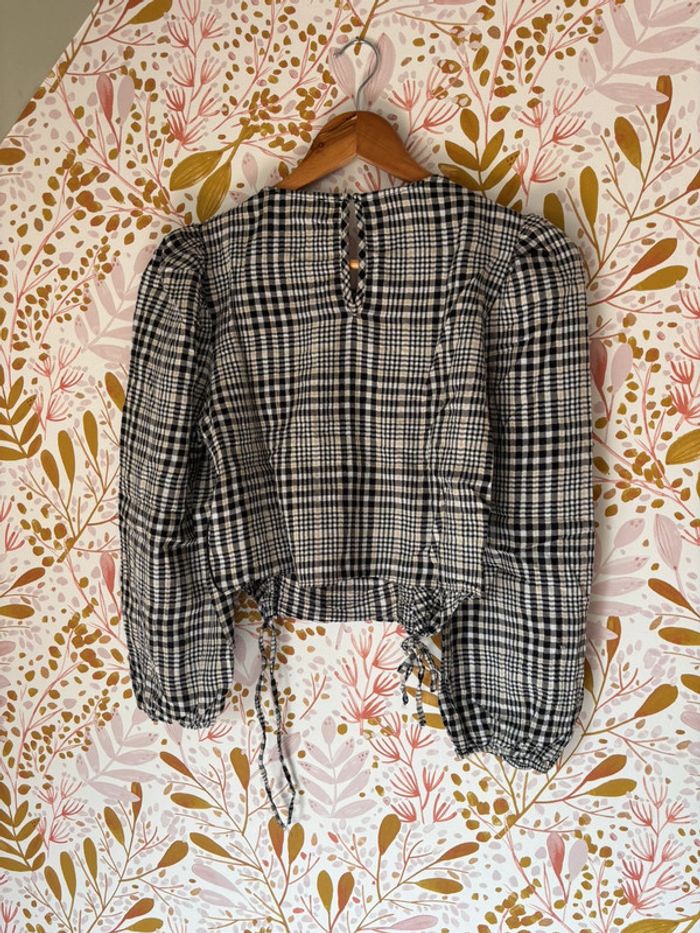 Blouse à carreaux bershka - photo numéro 3
