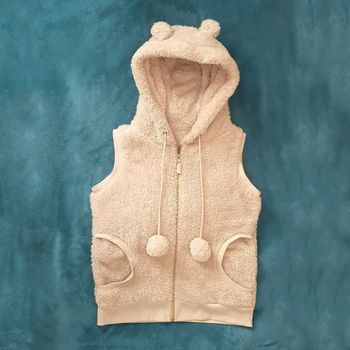 Gilet pilou, à capuche sans manche