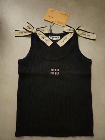 Débardeur Miu Miu noir