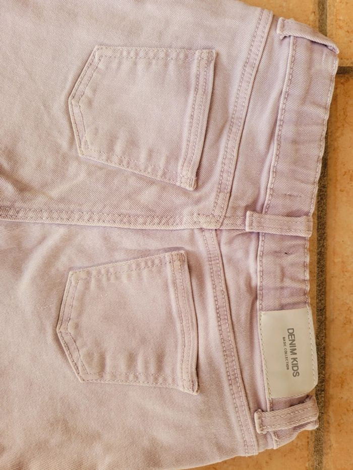 Short violet clair jean stretch 7-8 ans - photo numéro 5
