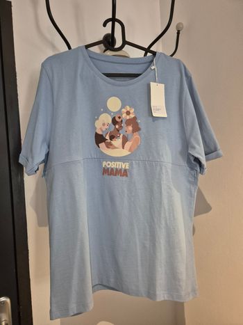 You&milk Tshirt allaitement You and milk bleu ciel