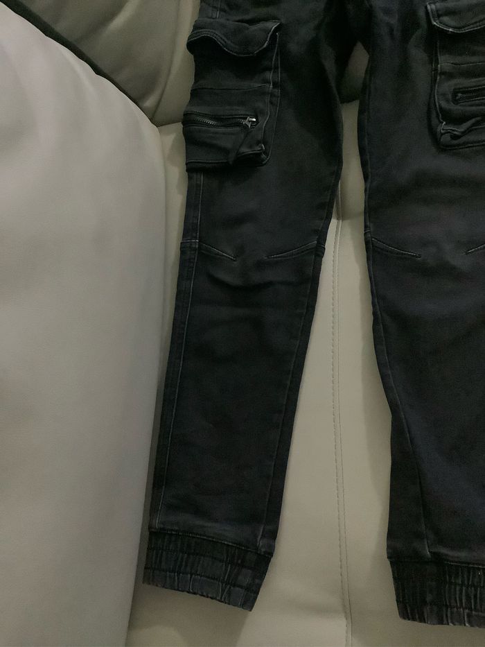 Pantalon type cargo slim noir Taille XS marque FSBN - photo numéro 3