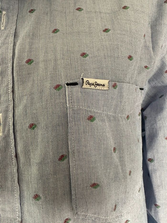 Chemise bleue Pepe Jeans - photo numéro 3