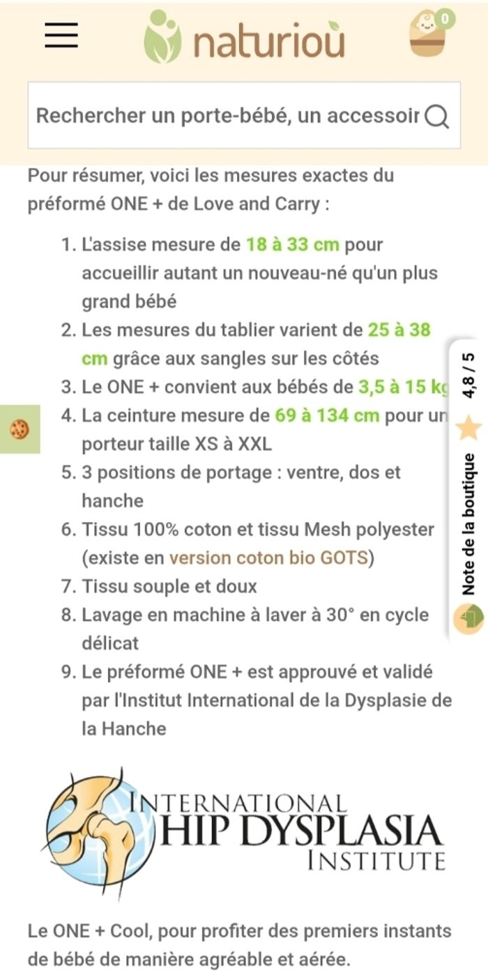 Porte bébé Love Carry One + Cool avec une couverture de portage - photo numéro 4