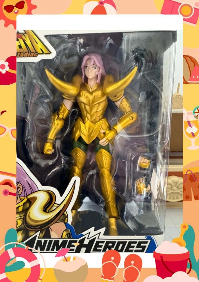 Neuf et scéllé Anime heroes chevalier du Zodiaque bélier aries mu - photo numéro 3