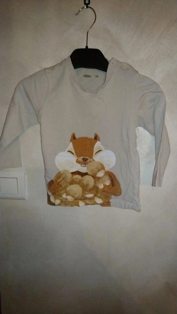 Tee shirt bébé garçon manches longues taille 18 mois Gémo