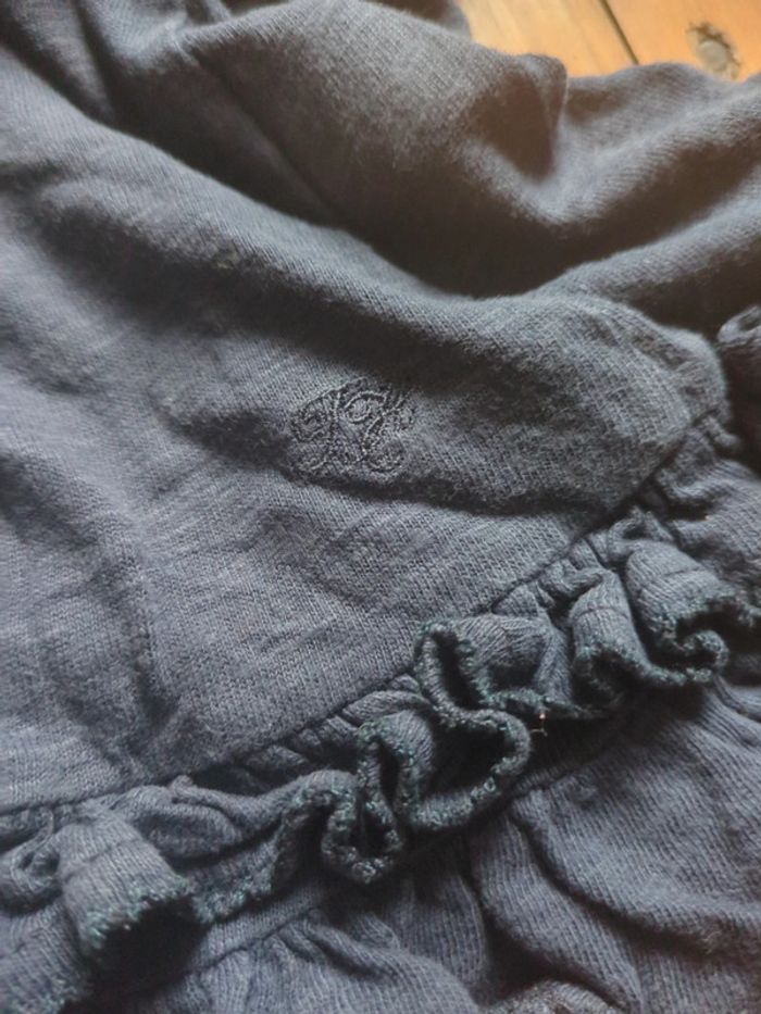 Robe bleu marine volants froufrous 3 ans Tommy Hilfiger - photo numéro 2