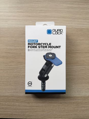 Quad Lock Motorcycle Fork Stem Mount - Support de téléphone Moto